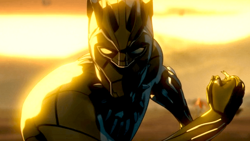 Black Panther with his claws ready in Marvel Zombies