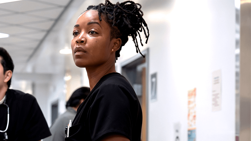 Dr. Ellis in The Pitt Season 2.