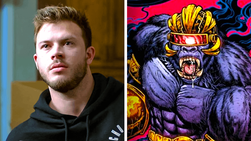 Jimmy Tatro and Gorilla Grodd.