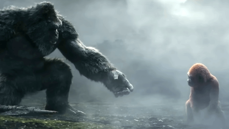 Kong vs. Apes in Godzilla x Kong: Supernova.