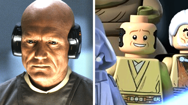 Lobot in live action compared to Jedi Lobot