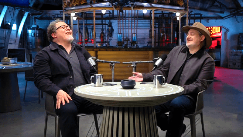 Jon Favreau and Dave Filoni in Star Wars The Manalorian and Grogu podcast.