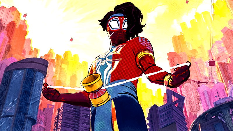 Spider-Man India in Across the SpiderVerse.