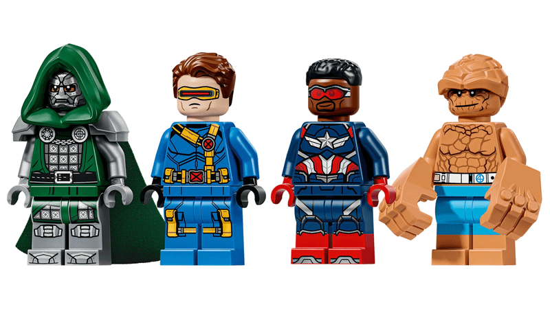 Doctor Doom, Cyclops, Captain America and The Thing.