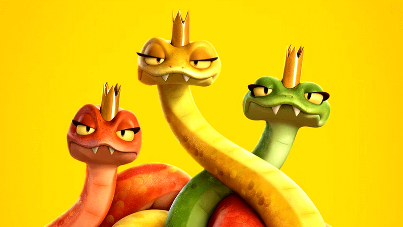 The glamorous Reptile Queens from Hoppers.