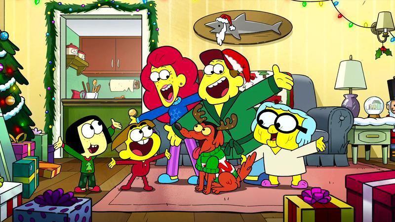 The Cricket family together in Big City Greens 