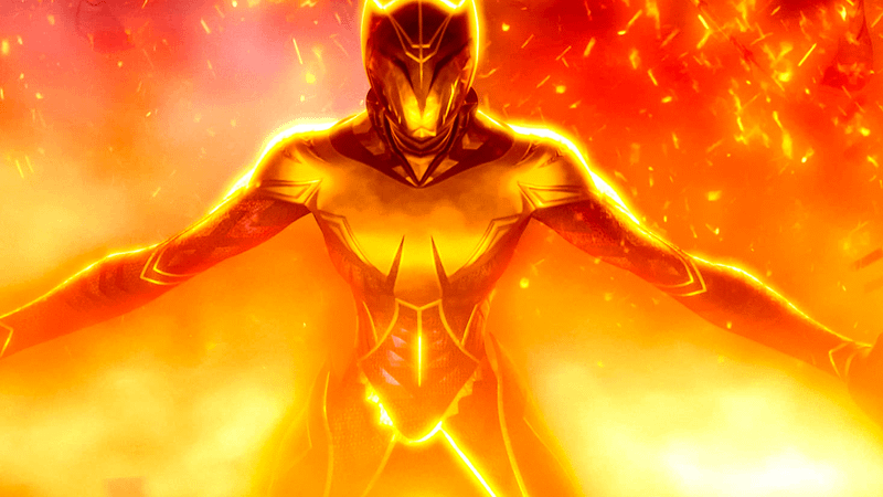 Black Panther's first suit in Eyes of Wakanda.