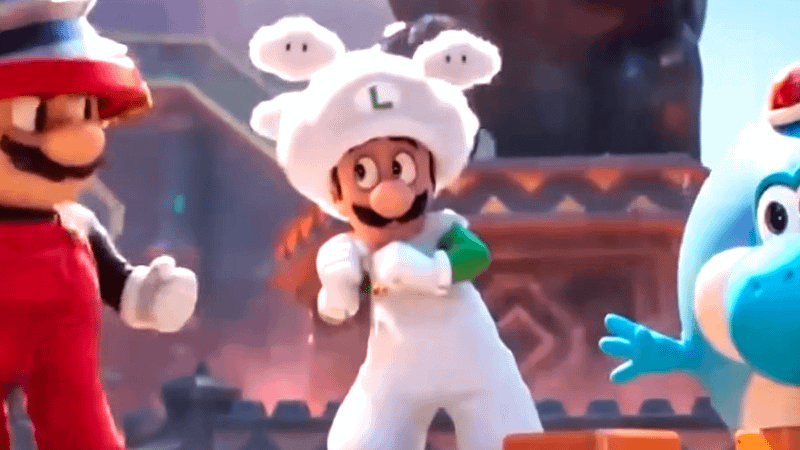 Cloud Flower Luigi in Super Mario Galaxy Movie.