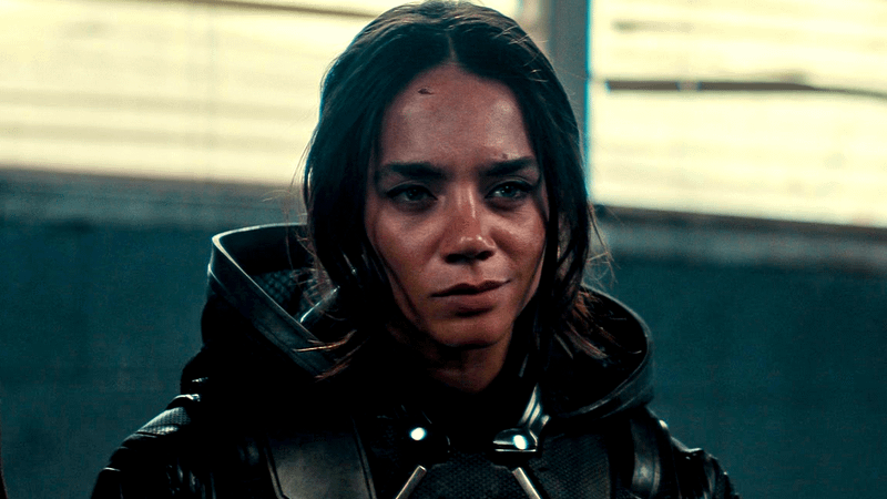 Hannah John Kamen as Ghost in Thunderbolts.
