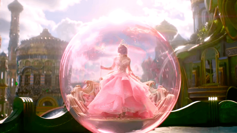 Ariana Grande as Glinda in Bubble
