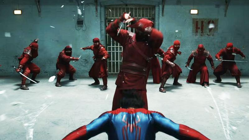 The Hand fighting Spider-Man in prison in Spider-Man: Brand new Day trailer.