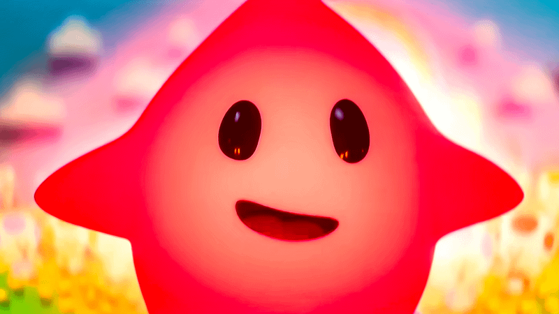 A smiling Luma in The Super Mario Galaxy Movie.