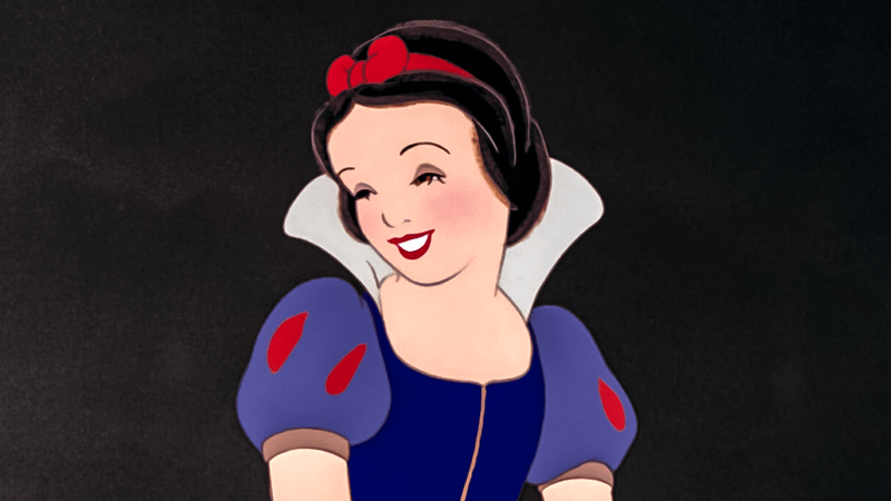 Snow White from 'Snow White and the Seven Dwarves' movie.