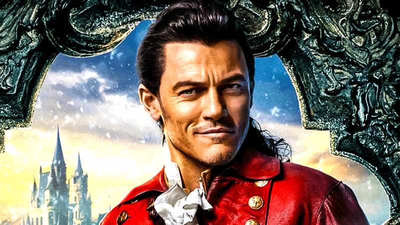 Luke Evans as Gaston in Beauty and the Beast.