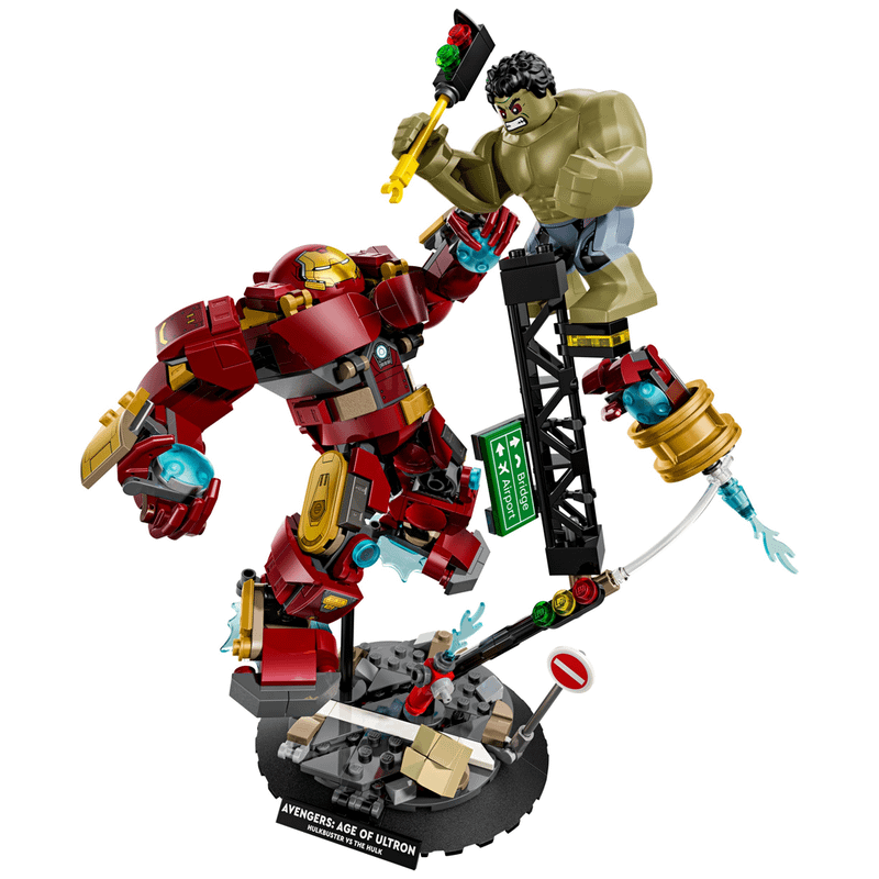 Hulkbuster fighting the Hulk.