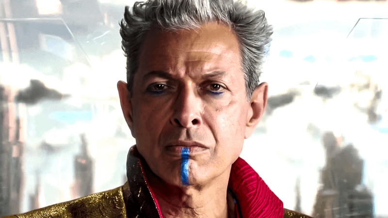 Jeff Goldblum as the Grandmaster in Thor Ragnarok