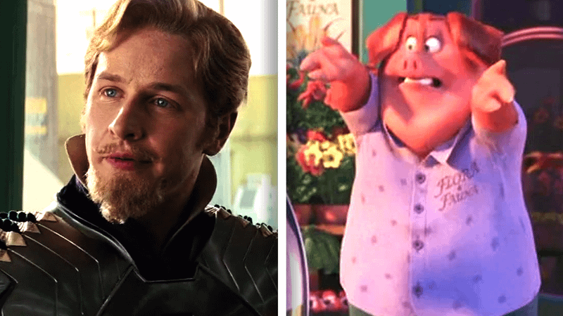 Frantic Pig and Josh Dallas in Zootopia 2