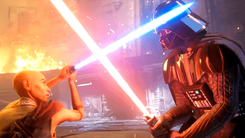Cere Junda vs. Darth Vader in Jedi Survivor.