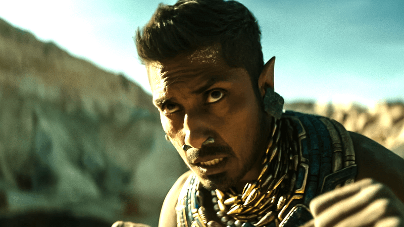 Tenoch Huerta Namor in Black Panther 2 Wakanda Forever ending final battle.