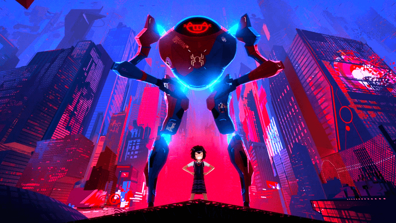 Peni Parker and her psychic mech suit.