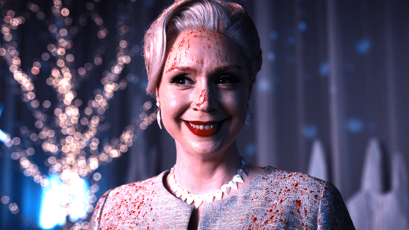 Gwendoline Christie as Principal Weems in Wednesday Season 1