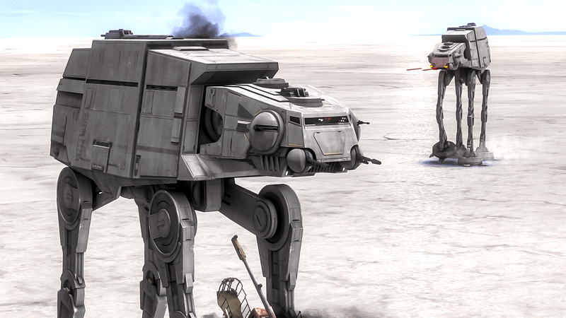 AT-AT walkers from Star Wars.