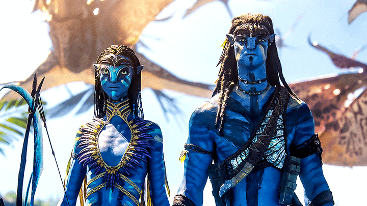 Neytiri and Jake Sully in Avatar: Fire and Ash.