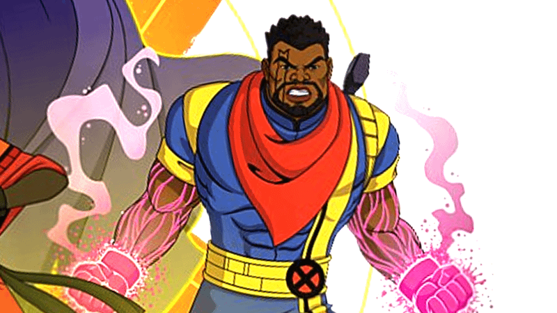 Bishop uses his mutant abilities in X-men '97 promo art.