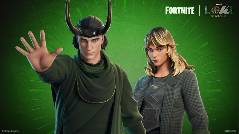 Loki and Sylvie skins from Fortnite