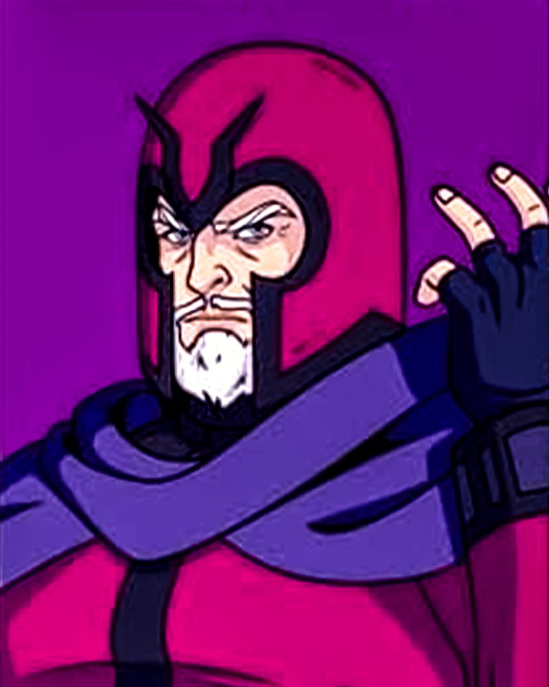 Magneto with a beard wearing his helmet in 'X-Men '97' Season 2.