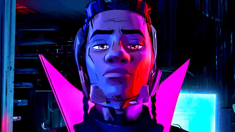 Miles G Morales Prowler in Across the SpiderVerse.