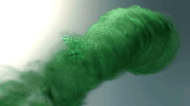 Hal Jordan creates a tornado with the Lanterns ring.