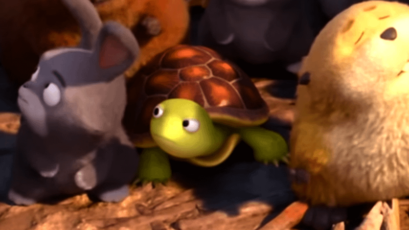 Tortoise character featured in Hoppers.