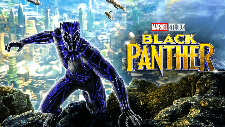 Black Panther on the Black Panther poster.