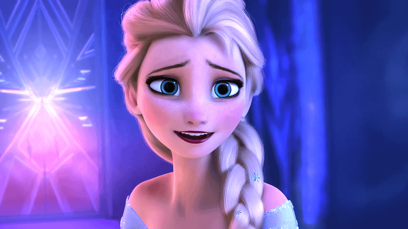 Elsa from 'Frozen' movie.