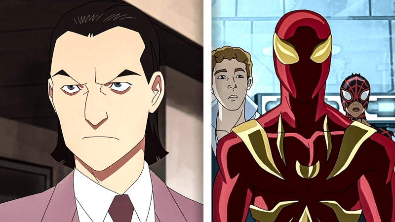 Eric Bauza as D.A. Sinclair and Iron Spider.