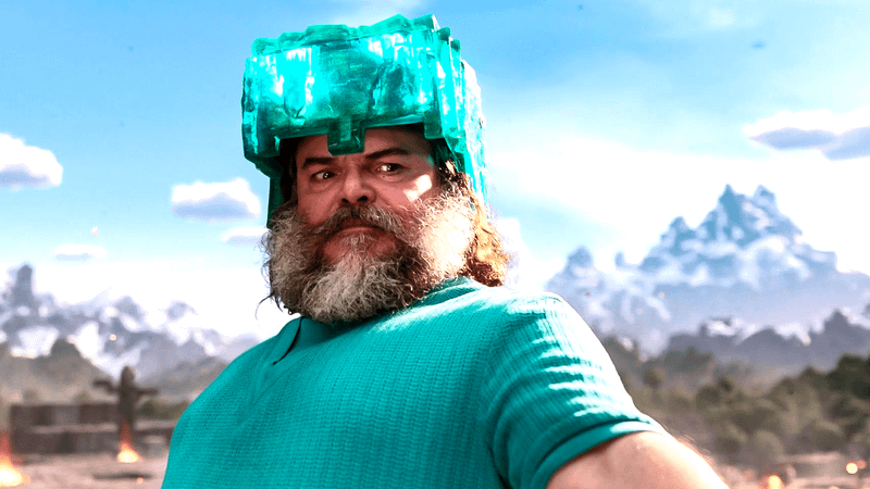 Jack Black as Steve in A Minecraft Movie.