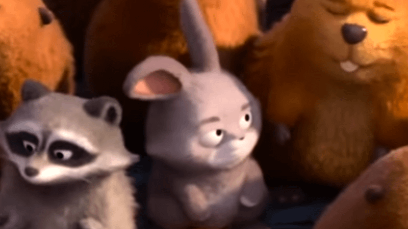 A rabbit in Hoppers.