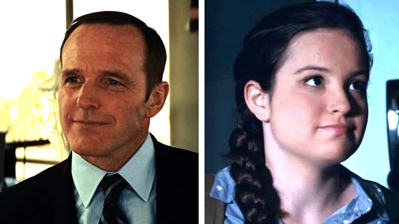 Clark Gregg alongside his daughter Stella Gregg.