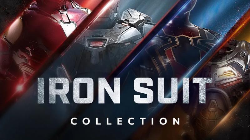 Various suits built by Iron Man in the MCU.