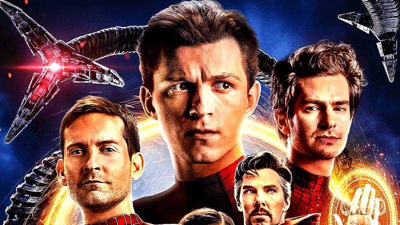 Spider-Man: No Way Home poster Tom Holland Tobey Maguire Andrew Garfield.