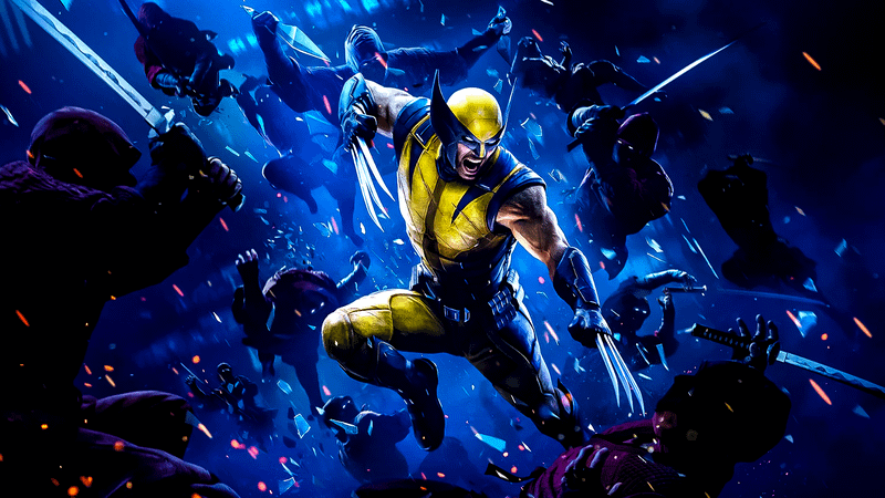 Wolverine surrounded by the Hand in Marvel's Wolverine video game for the PlayStation 5.