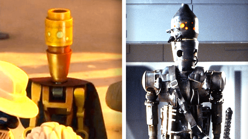 A comparison of Jedi IG-88 and bounty hunter IG-88
