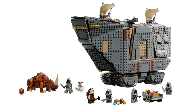The Offworld Sandcrawler and Mudhorn LEGO set.