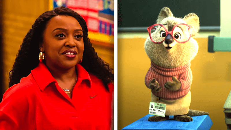 Dr. Fuzzby and Quinta Brunson in Zootopia 2