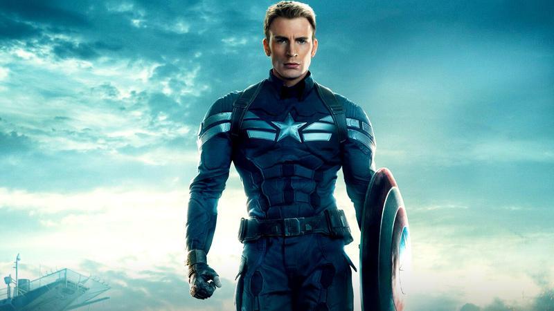 Chris Evans as Captain America in Captain America: The Winter Soldier