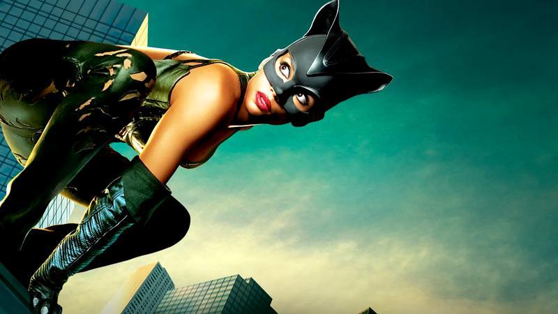 Halle Berry as Catwoman in her suit in Catwoman
