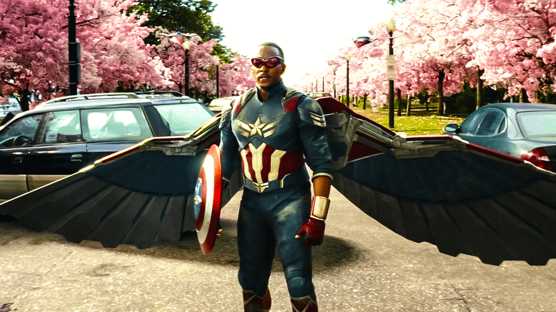 Anthony Mackie's Sam Wilson as Captain America in Captain America: Brave New World