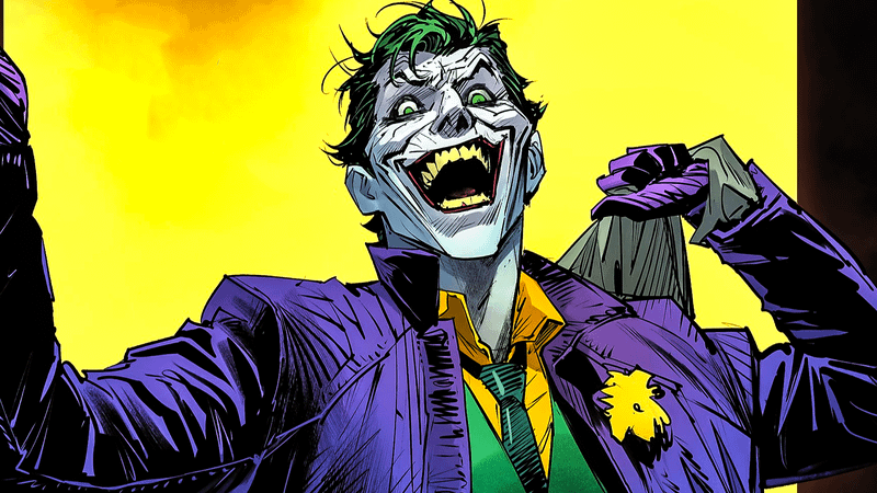 Popular Batman villain Joker from DC Comics.