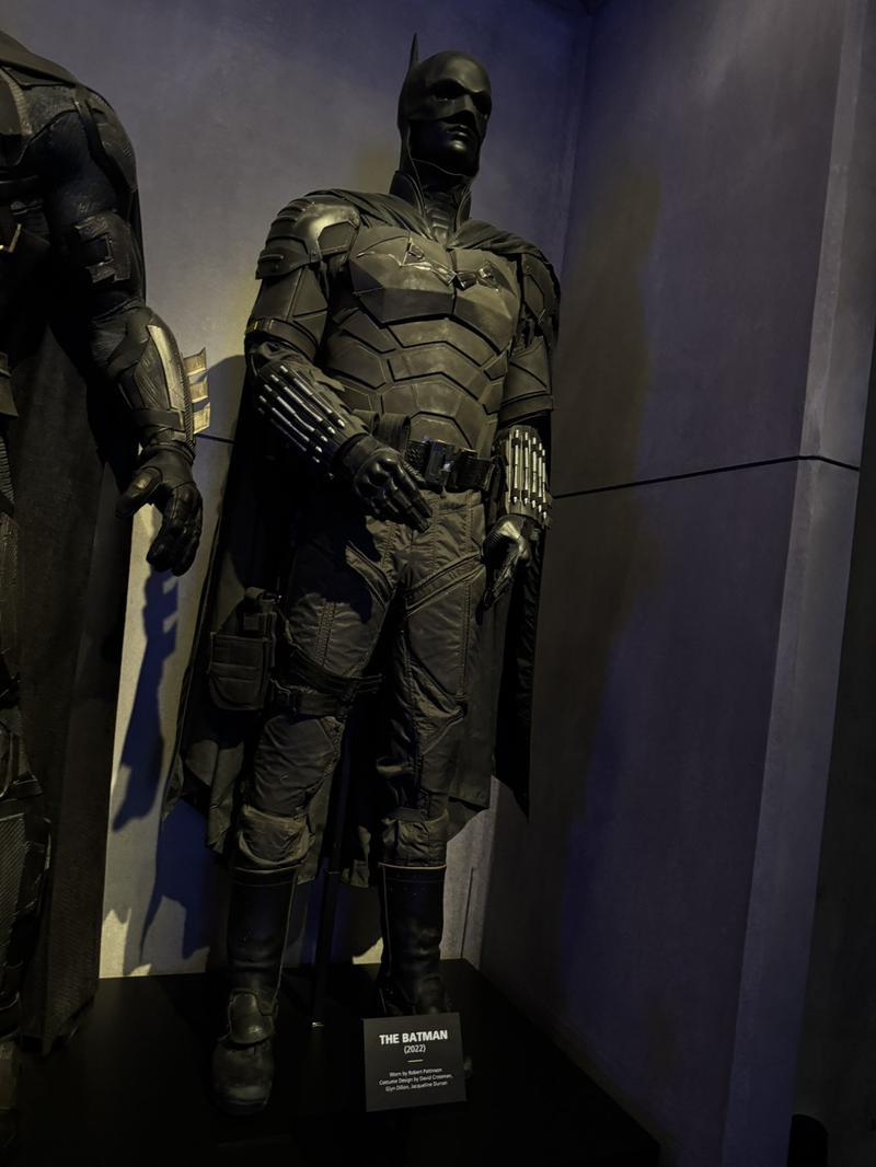 The Batman suit at Warner Bros. Studios.